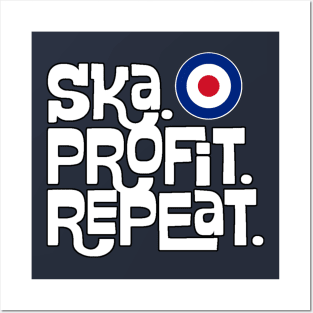 Ska Profit Repeat RAF Circle Mod Posters and Art